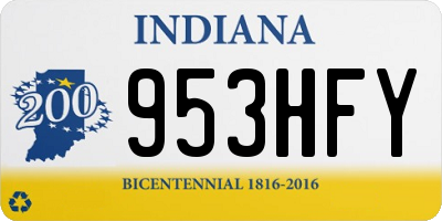 IN license plate 953HFY