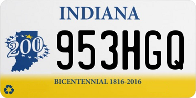IN license plate 953HGQ