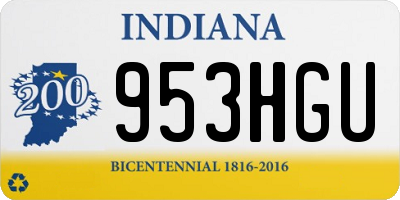 IN license plate 953HGU