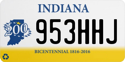 IN license plate 953HHJ