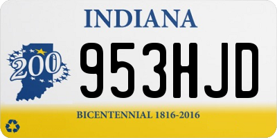IN license plate 953HJD