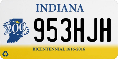 IN license plate 953HJH