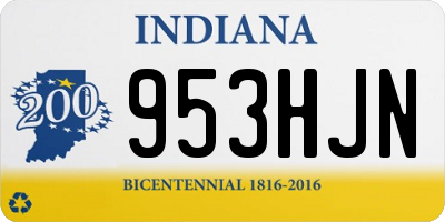 IN license plate 953HJN