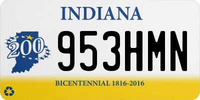 IN license plate 953HMN