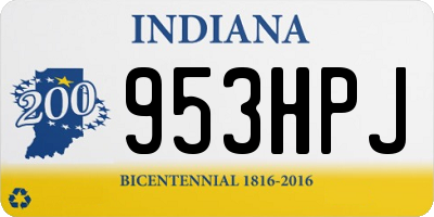 IN license plate 953HPJ