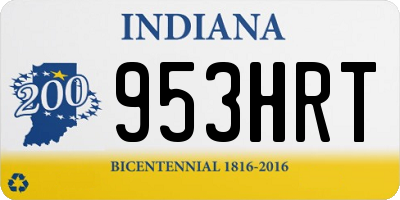 IN license plate 953HRT