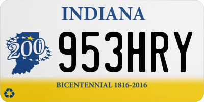 IN license plate 953HRY