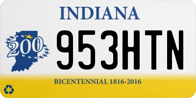 IN license plate 953HTN