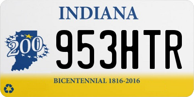 IN license plate 953HTR