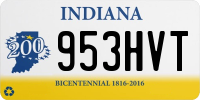 IN license plate 953HVT