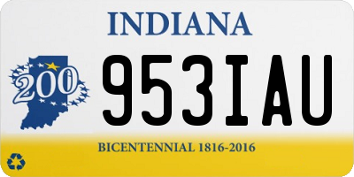 IN license plate 953IAU