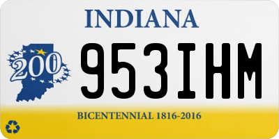 IN license plate 953IHM