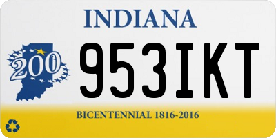 IN license plate 953IKT