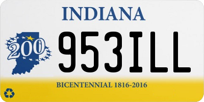 IN license plate 953ILL