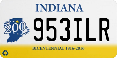 IN license plate 953ILR