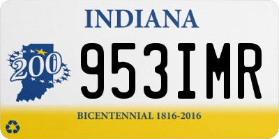 IN license plate 953IMR