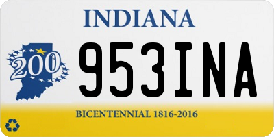 IN license plate 953INA