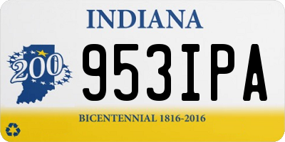 IN license plate 953IPA