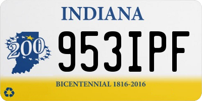 IN license plate 953IPF