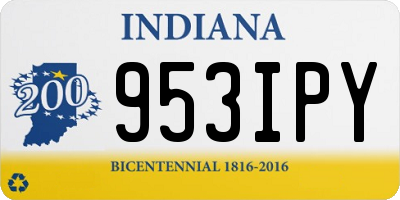 IN license plate 953IPY