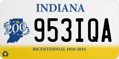 IN license plate 953IQA