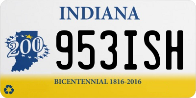 IN license plate 953ISH