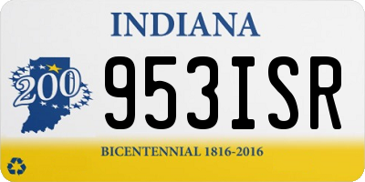 IN license plate 953ISR