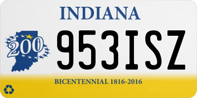 IN license plate 953ISZ