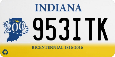 IN license plate 953ITK