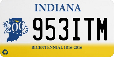 IN license plate 953ITM
