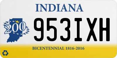 IN license plate 953IXH