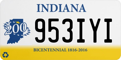 IN license plate 953IYI