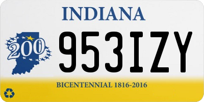 IN license plate 953IZY