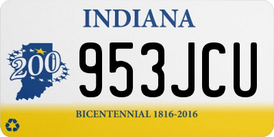 IN license plate 953JCU