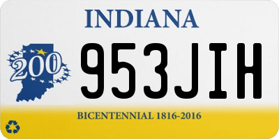 IN license plate 953JIH