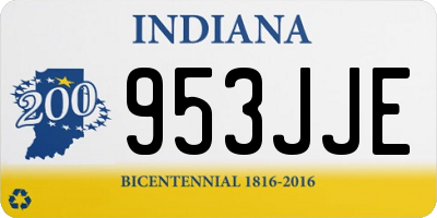 IN license plate 953JJE