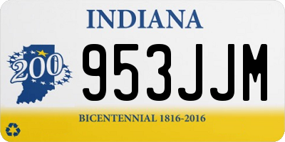 IN license plate 953JJM