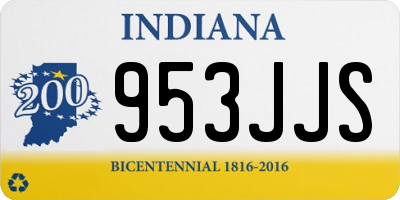 IN license plate 953JJS