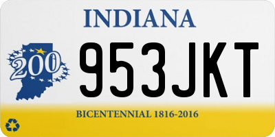 IN license plate 953JKT