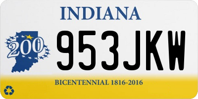 IN license plate 953JKW