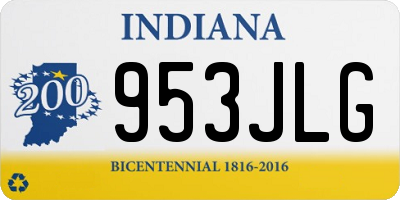 IN license plate 953JLG