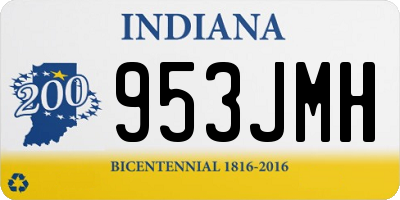 IN license plate 953JMH