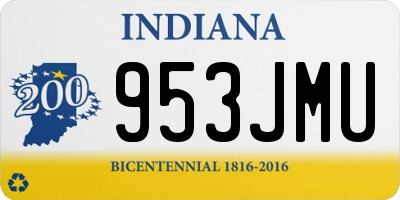 IN license plate 953JMU