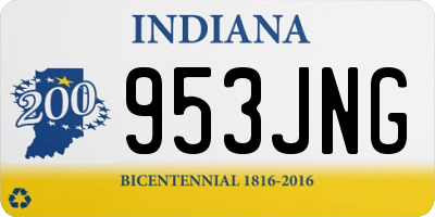 IN license plate 953JNG
