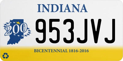 IN license plate 953JVJ