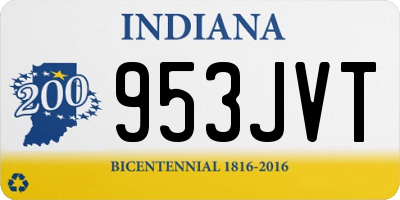 IN license plate 953JVT