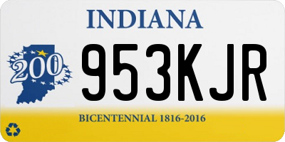 IN license plate 953KJR