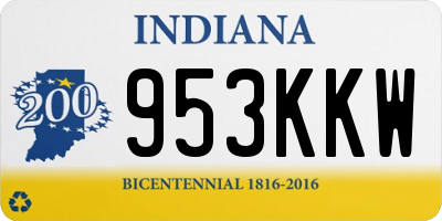 IN license plate 953KKW