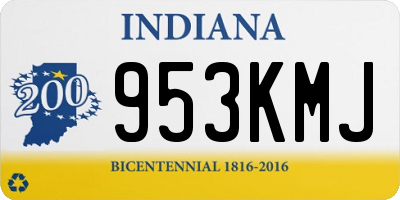IN license plate 953KMJ