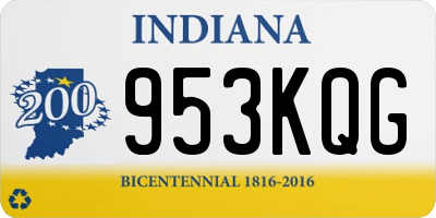 IN license plate 953KQG
